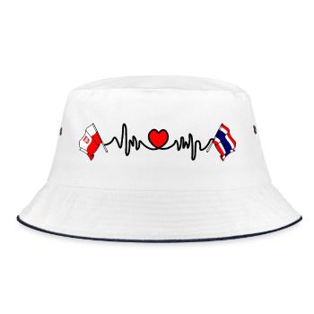 Cardio Heart Flag Pologne, Thaïlande - Bob - blanc/marine - Devant