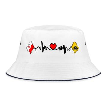 Cardio Heart Flag Pologne, Basse-Silésie - Bob - blanc/marine - Devant