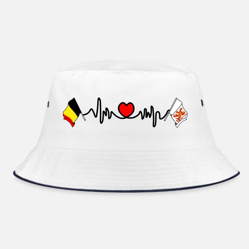 Cardio heart avec drapeau de la Belgique, drapeau du Limbourg Bob