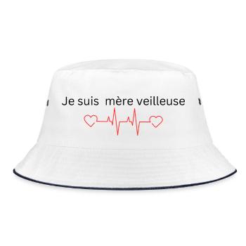 Je suis mère veilleuse - Bob - blanc/marine - Devant
