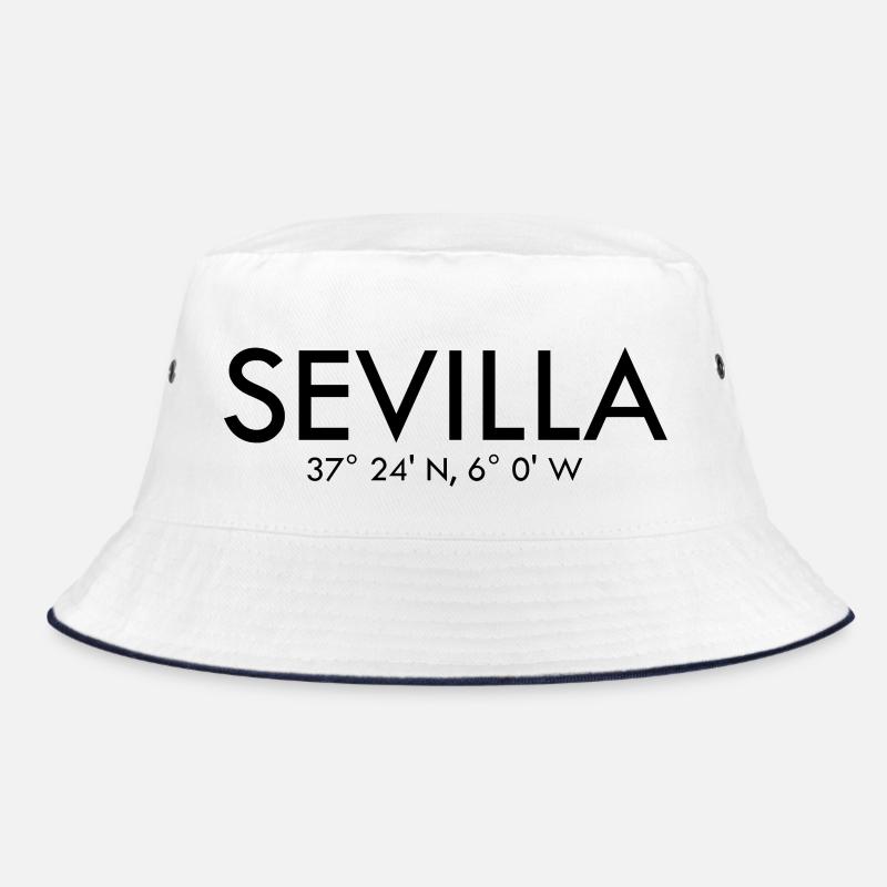 Sevilla - Spain - Coordinates Latitude Longitude Bucket Hat