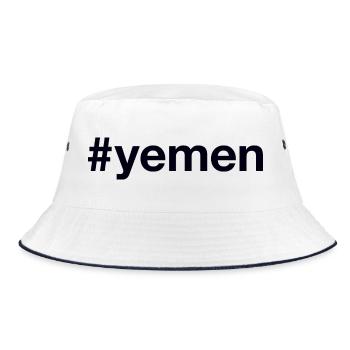 YEMEN Hashtag - Bob - blanc/marine - Devant
