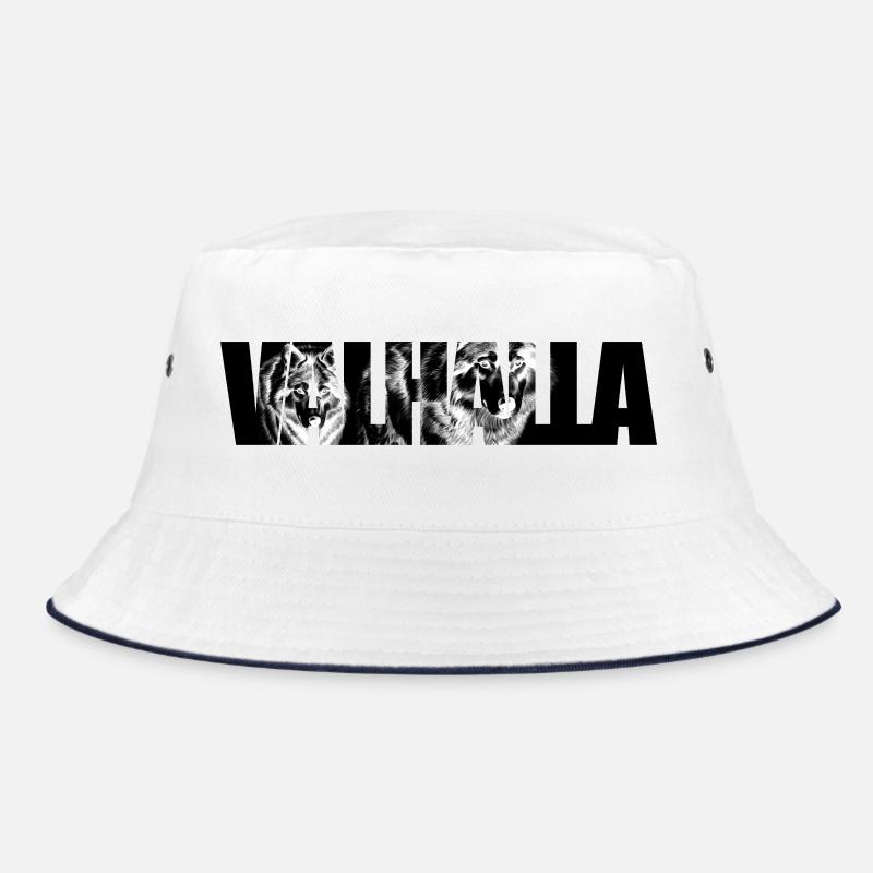 Wolf face in fragment pattern Bucket Hat