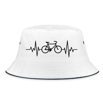 Heart Rate Cycling - Bucket Hat - white/navy - Front