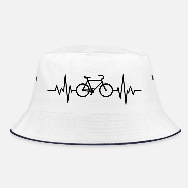Herzfrequenz-Radfahren Bucket Hat