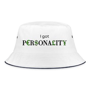 J’ai Personnalité - Design avec des devises - Bob - blanc/marine - Devant