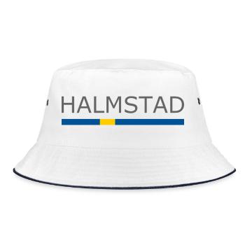 Drapeau de la Suède - Halmstad - Sverige - Schweden - Bob - blanc/marine - Devant