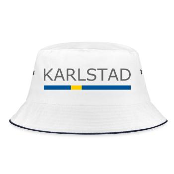 Drapeau de la Suède - Karlstad - Sverige - Schweden - Bob - blanc/marine - Devant