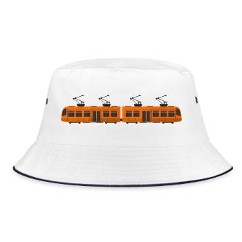 Tram - Bucket Hat - white/navy - Front