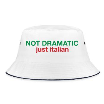 Pas dramatique, juste italien - Bob - blanc/marine - Devant