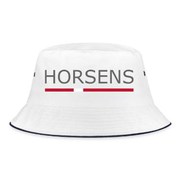 Horsens - Denmark Flag - Denmark - Scandinavia - Bucket Hat - white/navy - Front