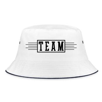 Team Stroke - Bucket Hat - white/navy - Front