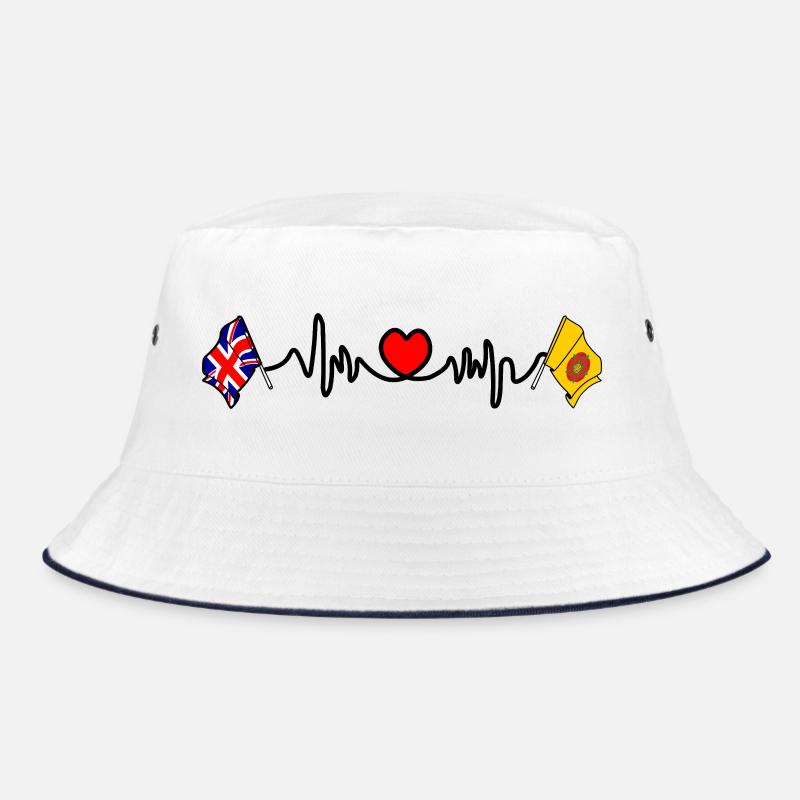 Herzfrequenz in Lancashire und Großbritannien Bucket Hat