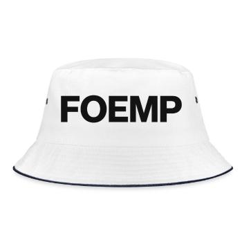 Foemp, T-shirts en dialecte flamand occidental - Bob - blanc/marine - Devant
