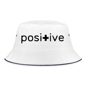 Positive - Bucket Hat - white/navy - Front