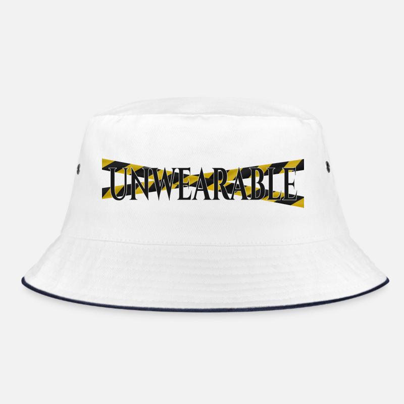 Unwearable – Statement Design with Warning Tape Bucket Hat