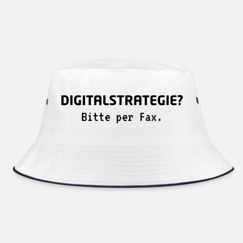Digital strategy? Please send us a fax. – Office Humor Bucket Hat