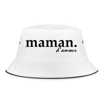 Maman d'amour - Bob - blanc/marine - Devant