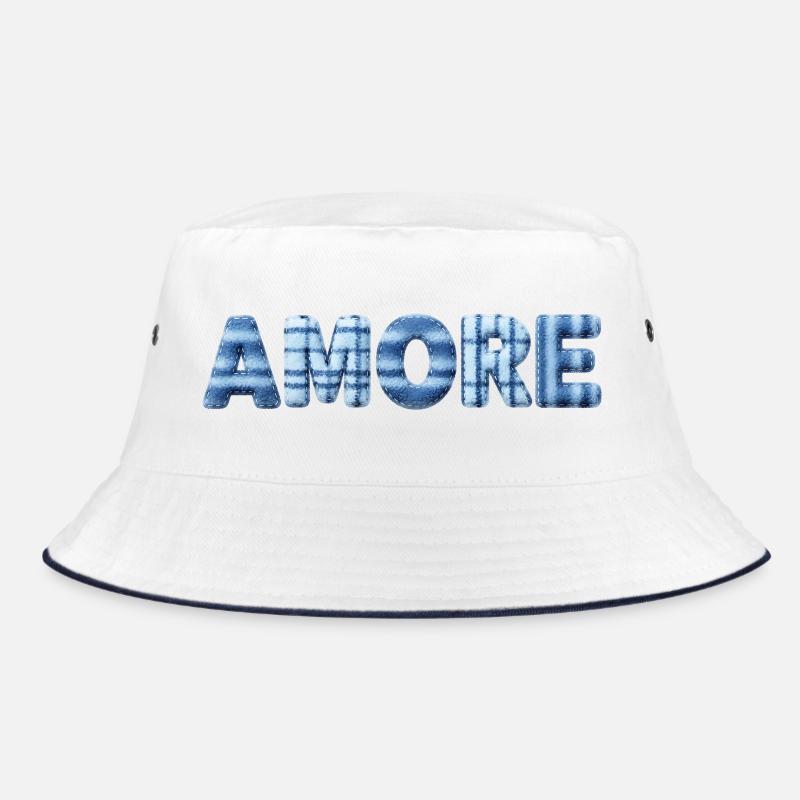 Tendance en patchwork de lettrage bleu glace Amore Bob