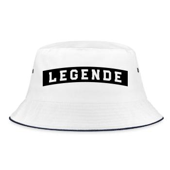 Legend - Bucket Hat - white/navy - Front