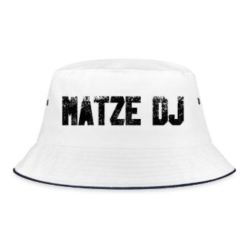 MatzeDJLogo Black - Bucket Hat - white/navy - Front