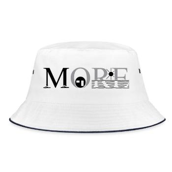 More Camping - Bucket Hat - white/navy - Front