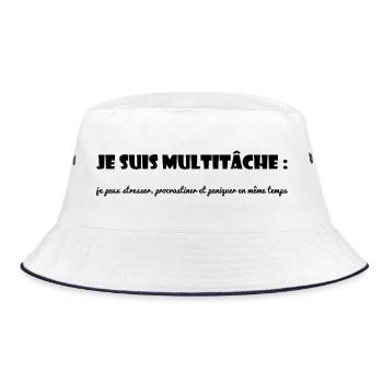 CITATION. MESSAGE. HUMOUR. CITATION. DRÔLE - Bob - blanc/marine - Devant