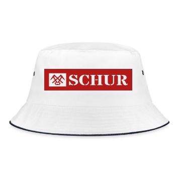 Schur gon Dach Gemorje im Siegerland Sejerlänner  - Bucket Hat - Weiß/Navy - Vorne