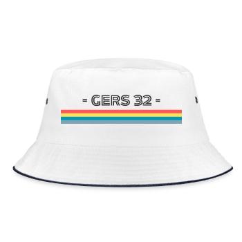 T-shirt Gers 32 Humour cadeau - Bob - blanc/marine - Devant