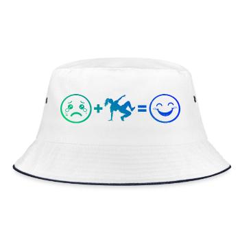 Hip-Hop Dance Gift Idea for the Hip-Hop Dancer - Bucket Hat - white/navy - Front