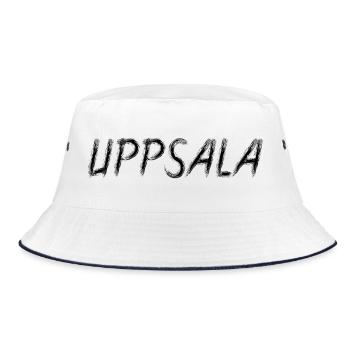 Uppsala Suède Style Grunge Pinceau Noir - Bob - blanc/marine - Devant