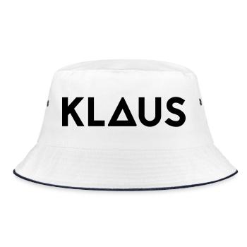 Prénom Klaus - Bob - blanc/marine - Devant