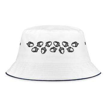 Eichel Herbst - Bucket Hat - Weiß/Navy - Vorne