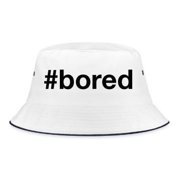 Hashtag ennuyeux - Bob - blanc/marine - Devant