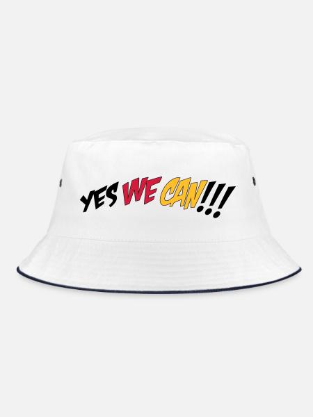 Fußball EM - Bucket Hat - Weiß/Navy - Vorne