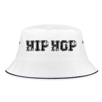 HIP HOP Rap Oldschool - Bob - blanc/marine - Devant