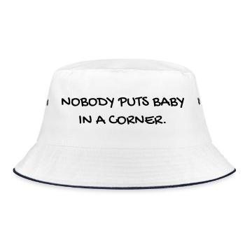 Cinema / Film / Zitat / TV-Serie - Bucket Hat - Weiß/Navy - Vorne