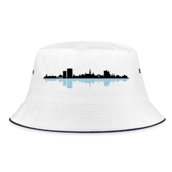 Skyline - Bonn - Bucket Hat - Weiß/Navy - Vorne