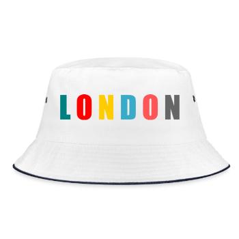 LONDON. LONDRES. BRITISH. ANGLETERRE. UK. CAPITALE - Bob - blanc/marine - Devant