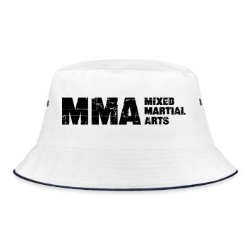 MMA - Bucket Hat - white/navy - Front