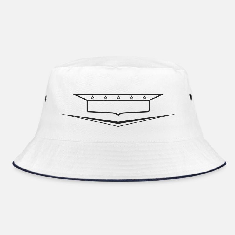 Classic Car Emblem frame empty, design yourself Bucket Hat