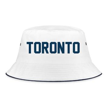 Toronto - Bucket Hat - Weiß/Navy - Vorne