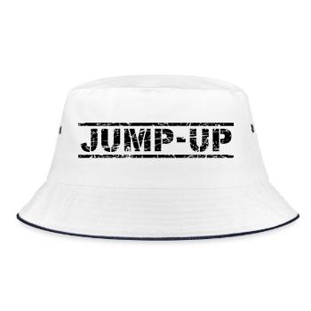 Jump Up - Bucket Hat - Weiß/Navy - Vorne