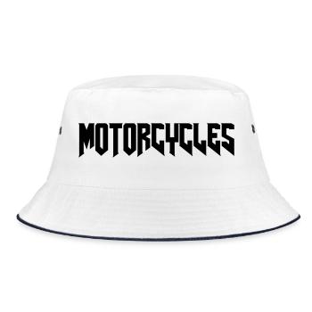 Motos Chopper Custom bike - Bob - blanc/marine - Devant