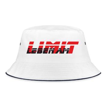 Leben am Limit - Bucket Hat - Weiß/Navy - Vorne