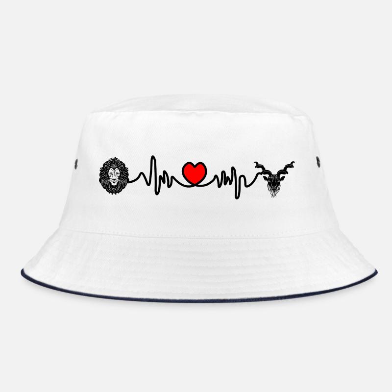 Herzfrequenz Cardio Löwe Steinbock Bucket Hat