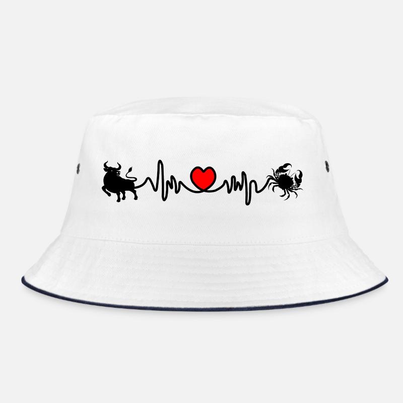 Herzfrequenz Cardio Stier Krebs Bucket Hat