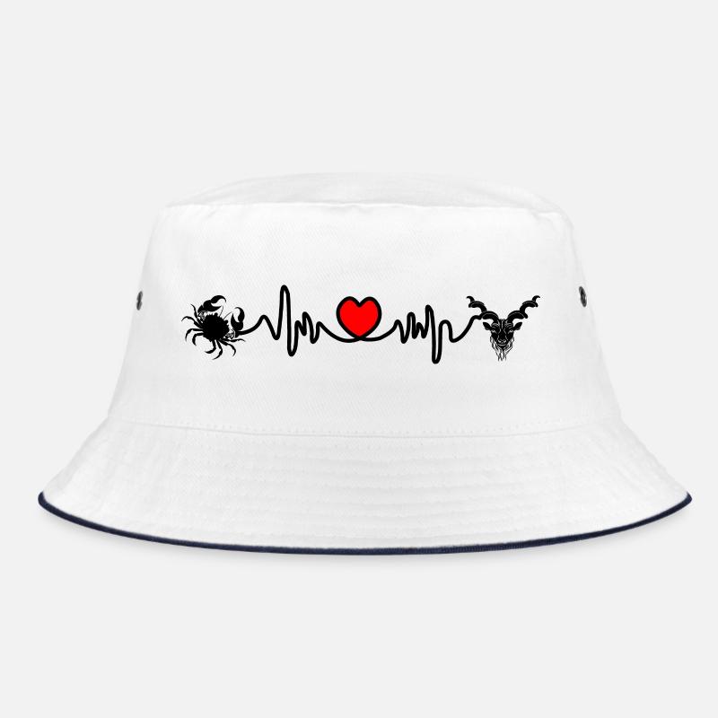 Herzfrequenz Kardio Krebs Steinbock Bucket Hat