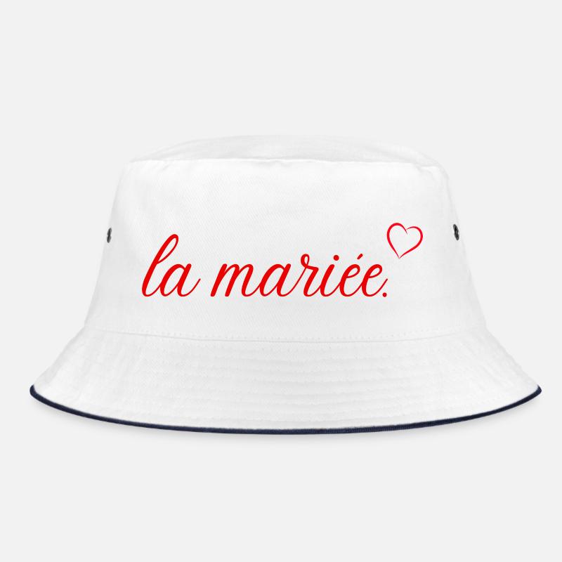The Red Heart Bride Bucket Hat