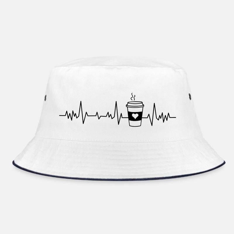 Kaffee Herzschlag Bucket Hat